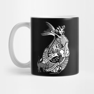 Sirens Halloween Skeleton Logo Mug